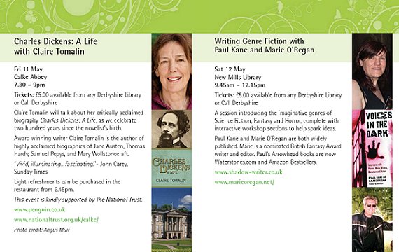 Derbyshire Literary Festival, Marie O'Regan and Paul Kane workshop