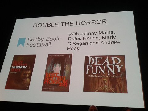 Double the Horror event, with Johnny Mains, Rufus Hound, Marie O'Regan and Andrew Hook