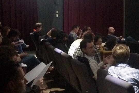 Some of the audience at Highlighting Horror: Scriptwriting