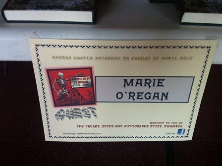 Marie O'Regan, Monster Mash, Margam