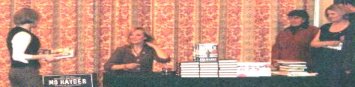 Mo Hayder, signing session, Chesterfield Hotel