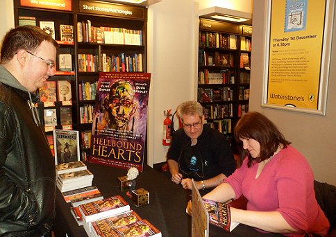 Paul Kane and Marie O'Regan, signing at Waterstone's, Nottingham, for Hellbound Hearts