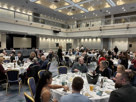 photograph showing the banquet-goers at WFC2025
