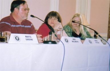 Mike Wilmoth, Marie O'Regan and Jo Fletcher at WHC 2010