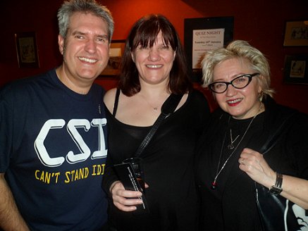 L to R: Paul Kane, Marie O'Regan and Barbie Wilde